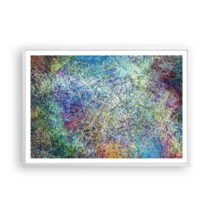 Affiche dans un cadre blanc - Poster - Ce n'est pas si simple - 100x70 cm