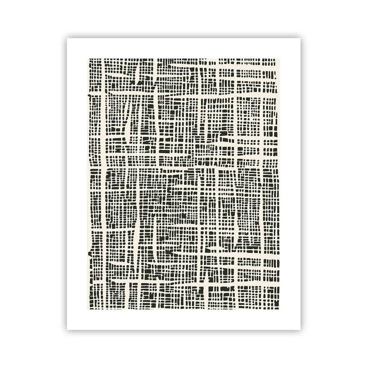 Affiche - Poster - Composition tissée - 40x50 cm