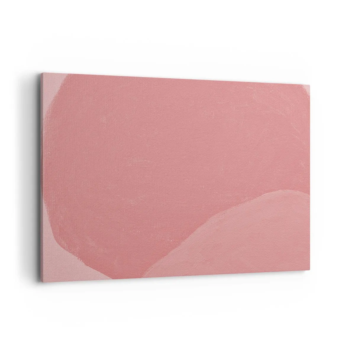 Impression sur toile - Image sur toile - Abstraction délicate dans des tons de rose, formes organiques et minimalisme - 100x70cm - Composition organique en rose - Décoration murale moderne pour le salon et la chambre ARTTOR