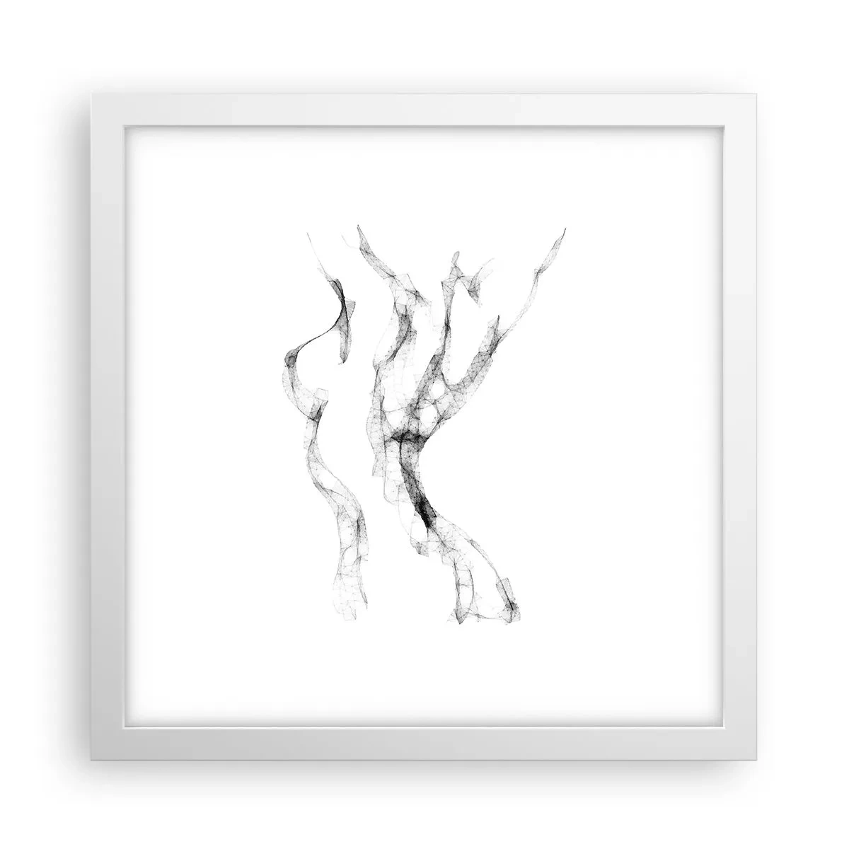 Affiche dans un cadre blanc - Poster - Belle et forte - 30x30 cm