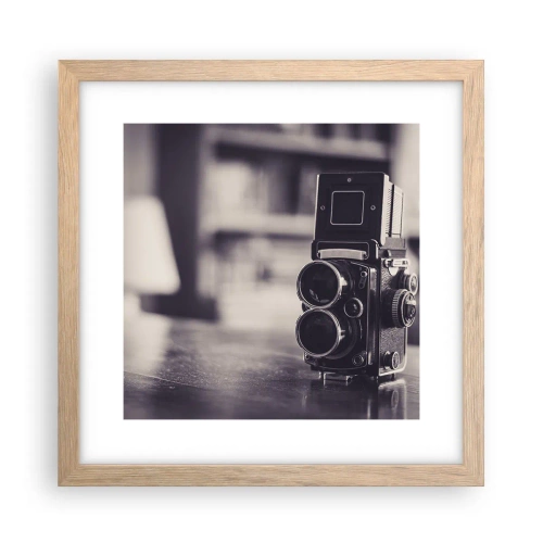 Affiche dans un chêne clair - Poster - La magie de la photographie ancienne - 30x30 cm