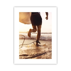 Affiche - Poster - A la rencontre des vagues - 30x40 cm