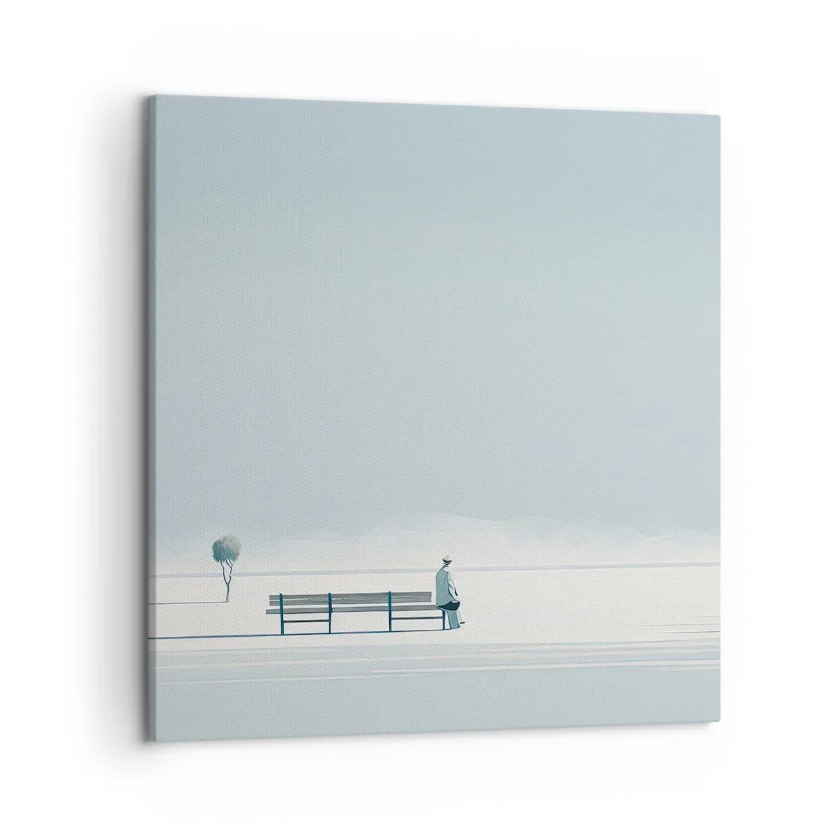 Impression sur toile - Image sur toile - Oui, j'attends. - 50x50 cm