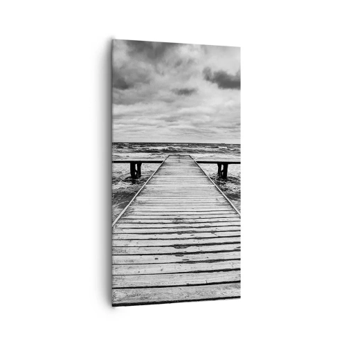 Impression sur toile - Image sur toile - J'attends que le vent, ça le chassera... - 65x120 cm