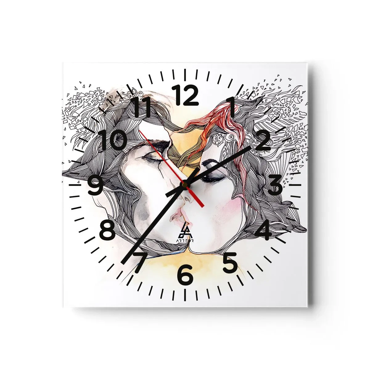 Horloge murale - Pendule murale - Le monde n'existe pas - 40x40 cm
