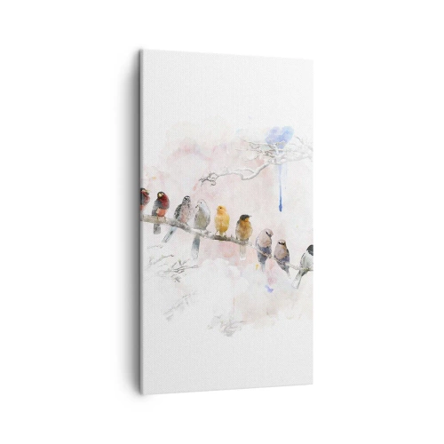 Impression sur toile - Image sur toile - Rencontre ailée - 45x80 cm