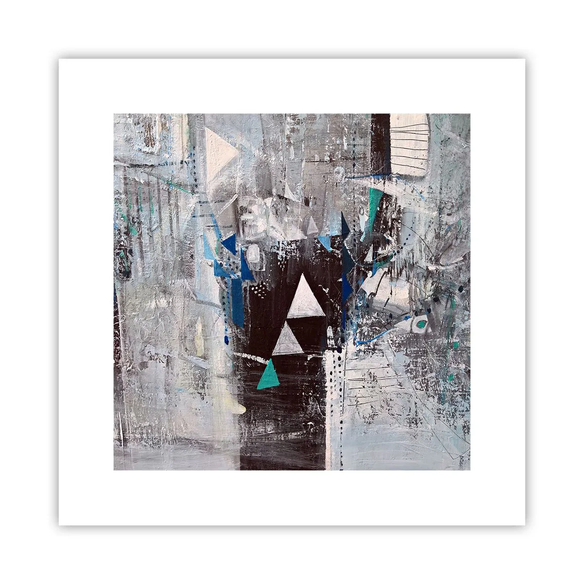 Affiche - Poster - Ordre prioritaire des triangles - 30x30 cm