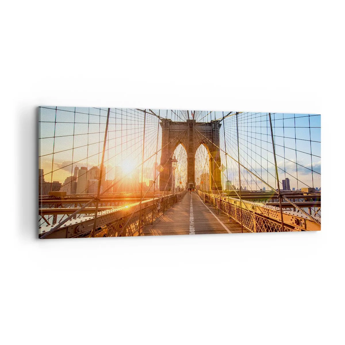 Impression sur toile - Image sur toile - Sur le pont d'or - 100x40 cm