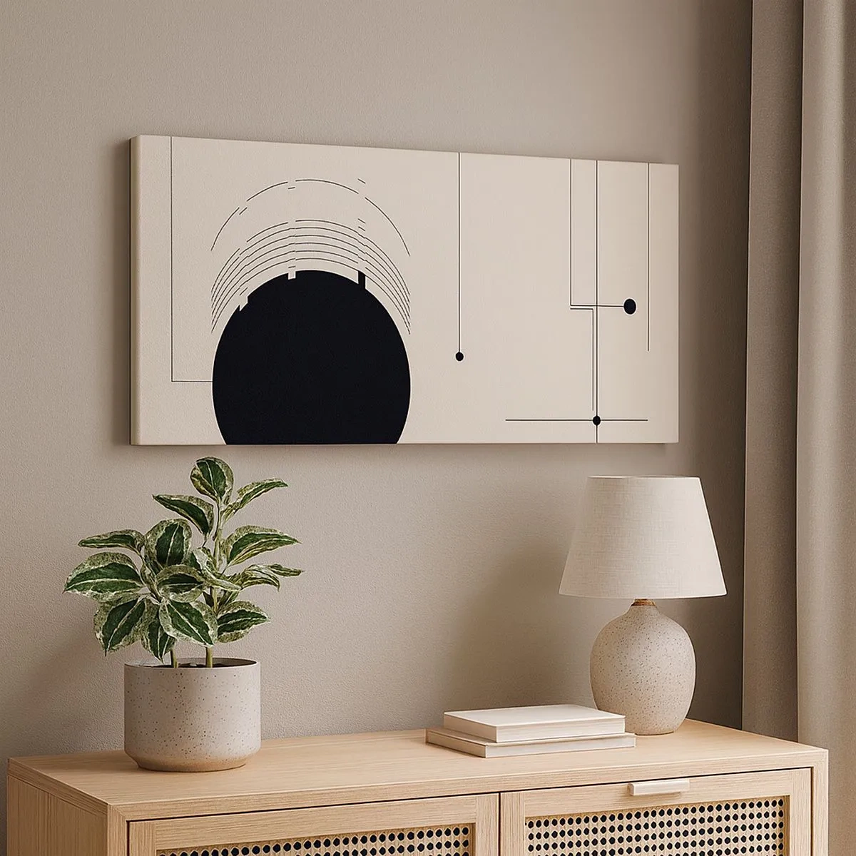 Impression sur toile - Image sur toile - Une composition flexible et dynamique - 100x40 cm