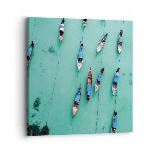 Impression sur toile - Image sur toile - Dans une attente jouyeuse - 30x30 cm