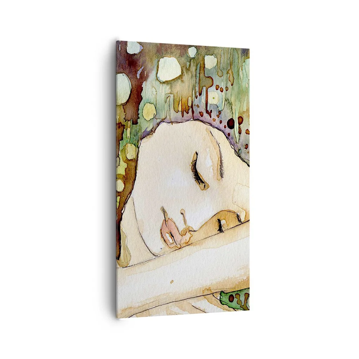 Impression sur toile - Image sur toile - Un rêve violet émeraude - 65x120 cm