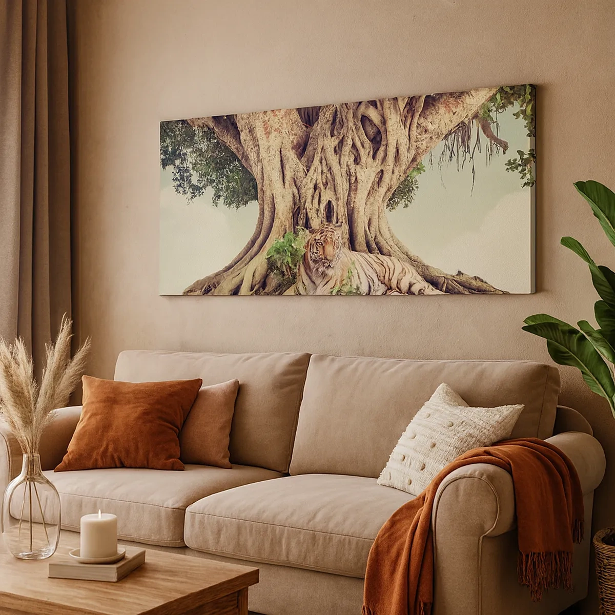 Impression sur toile - Image sur toile - Vue du Livre de la Genèse - 30x30 cm