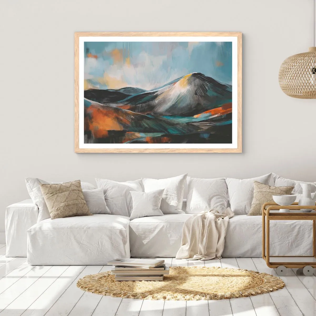 Affiche dans un chêne clair - Poster - Brut et beau - 40x30 cm