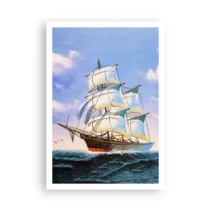 Affiche - Poster - Fièrement avec le vent - 70x100 cm
