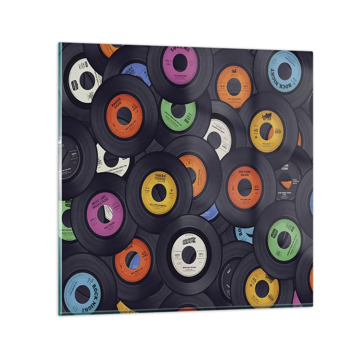 Impression sur verre - Image sur verre - Couleurs des classiques - 40x40 cm