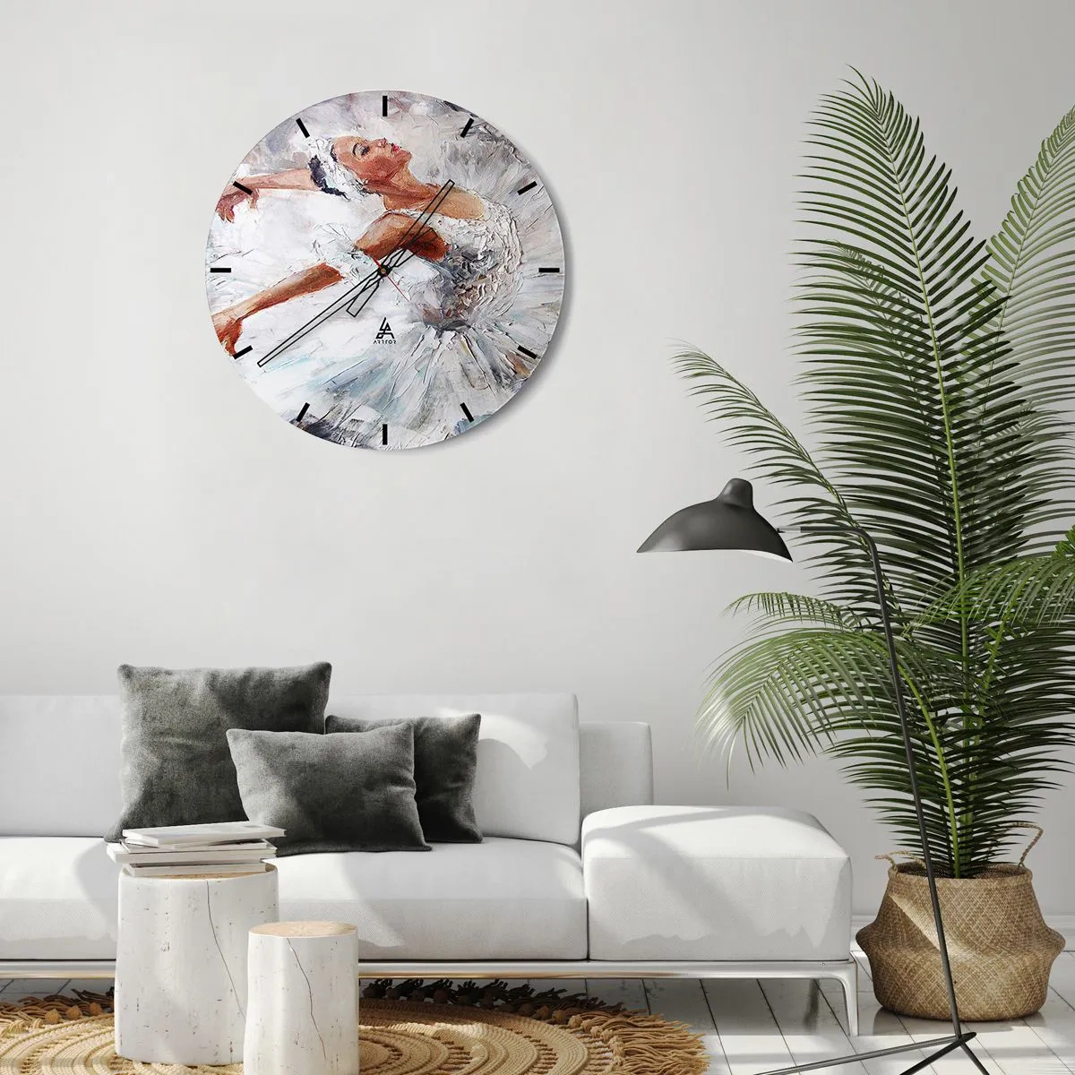 Horloge murale - Pendule murale - Délicat et léger comme du tulle - 30x30 cm