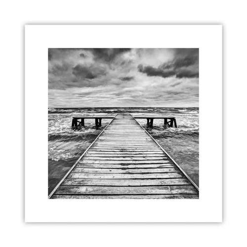 Affiche - Poster - J'attends que le vent, ça le chassera... - 30x30 cm