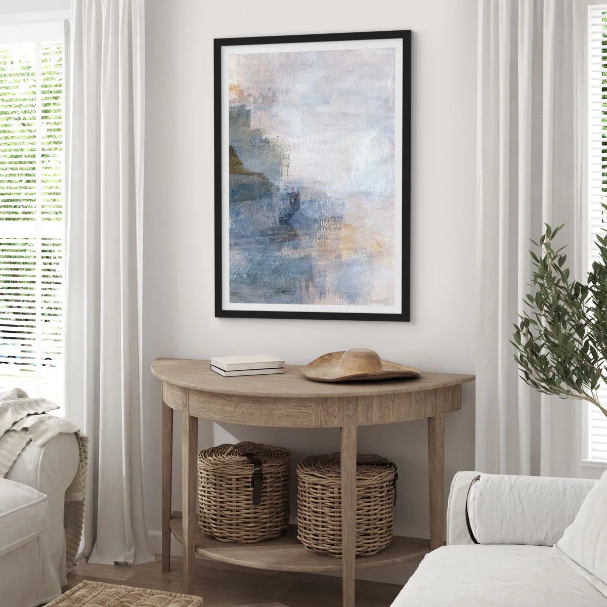 Affiche dans un cadre noir - Poster - Tonalités et accords de couleur - 30x40 cm