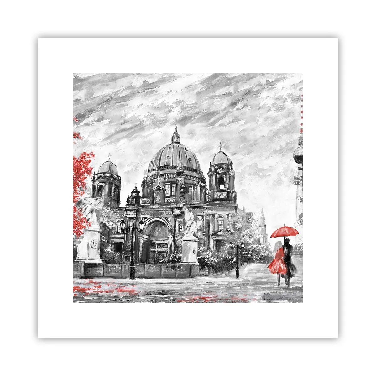 Affiche - Poster - Rencontre berlinoise - 30x30 cm