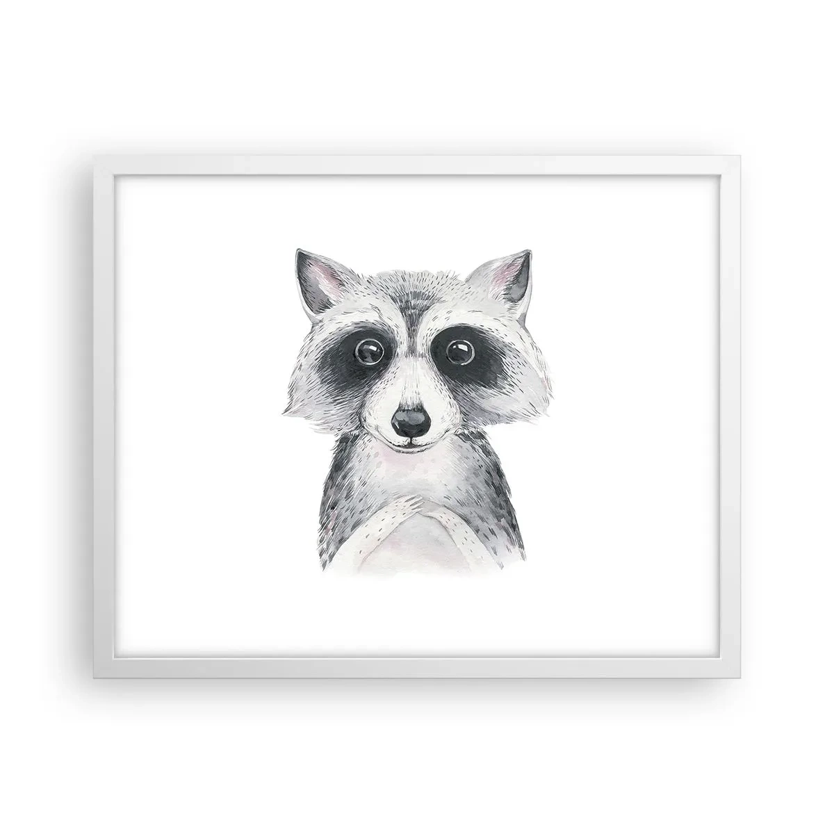 Affiche dans un cadre blanc - Poster - Un moment pour s'émouvoir - 50x40 cm