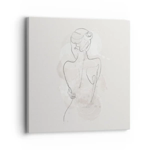Impression sur toile - Image sur toile - Comme un instrument sensible - 30x30 cm
