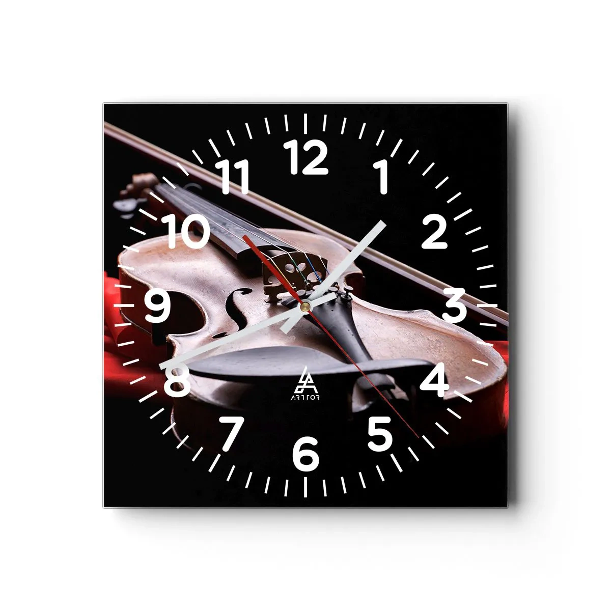 Horloge murale - Pendule murale - Musique des sentiments - 40x40 cm