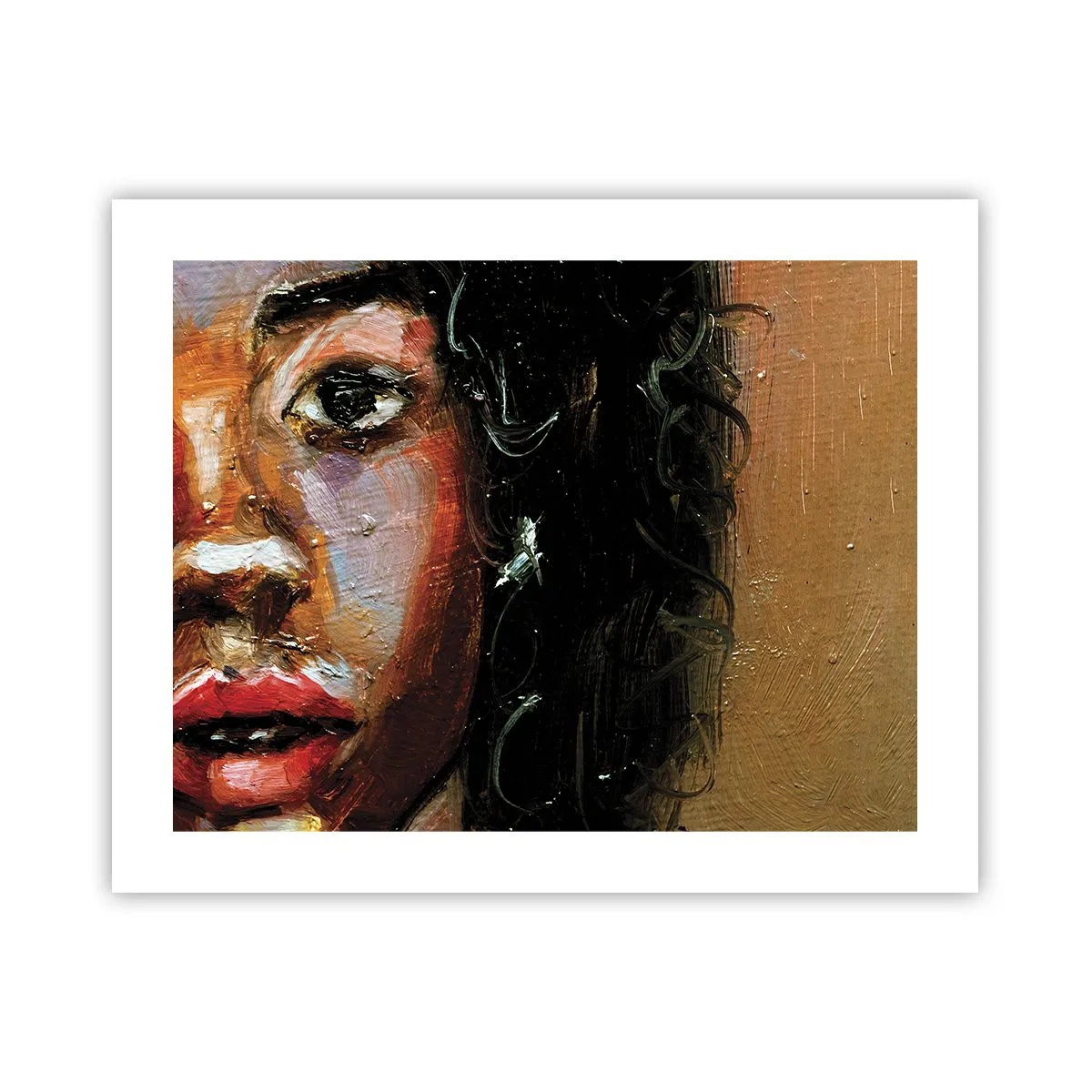 Affiche - Poster - Noir et brillant - 50x40 cm