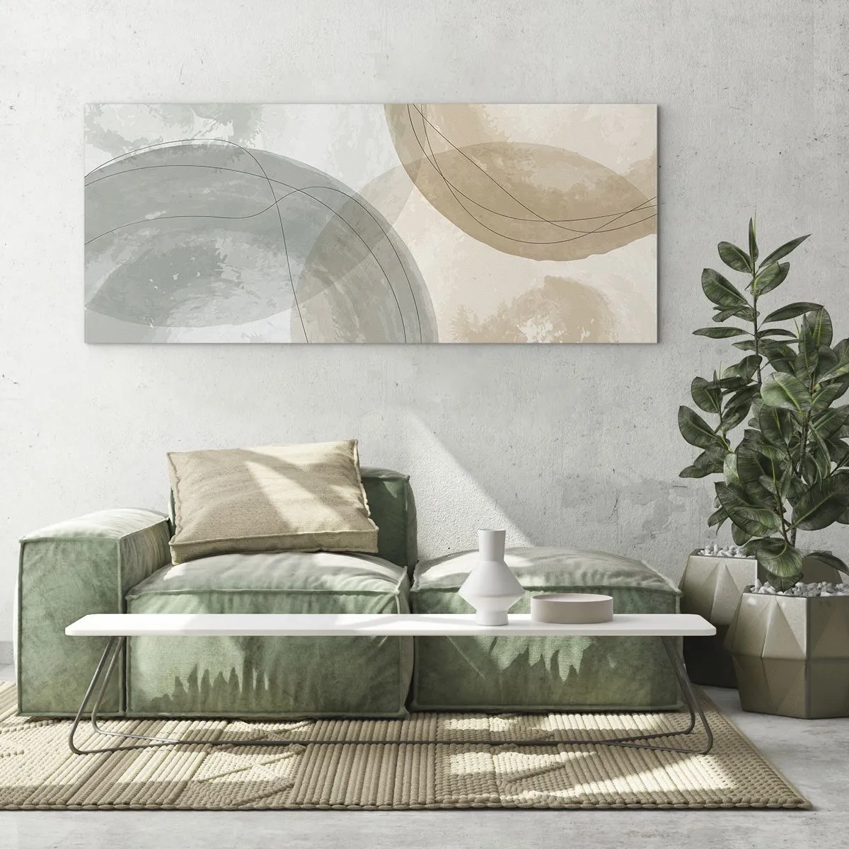 Impression sur verre - Image sur verre - Mondes pénétrants - 90x30 cm