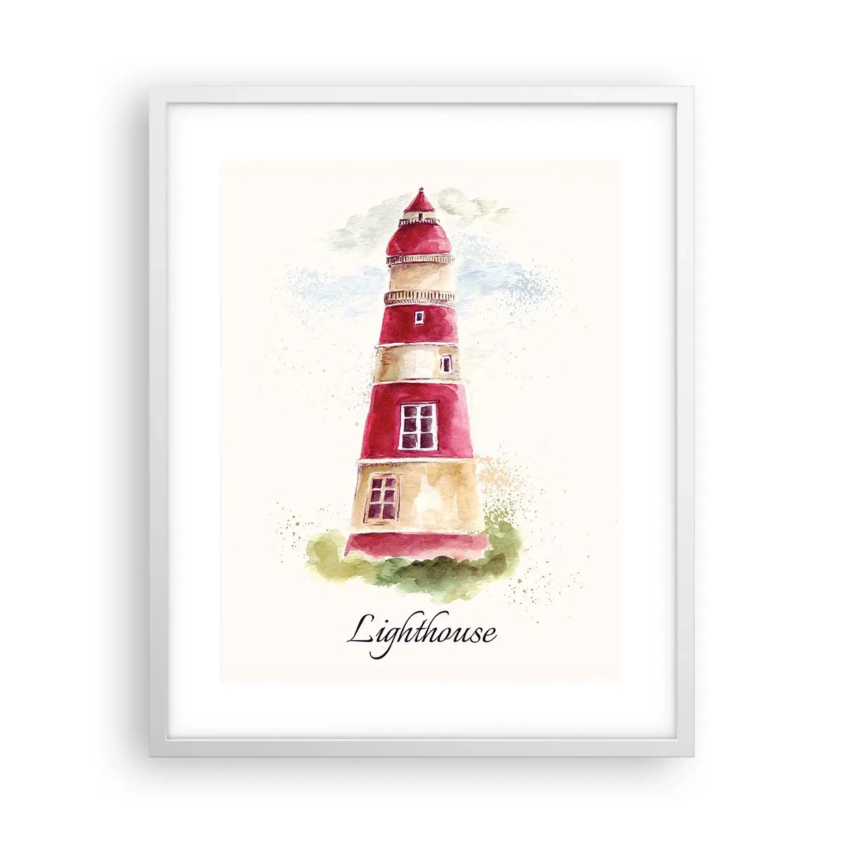 Affiche dans un cadre blanc - Poster - Il y a toujours beau temps autour - 40x50 cm