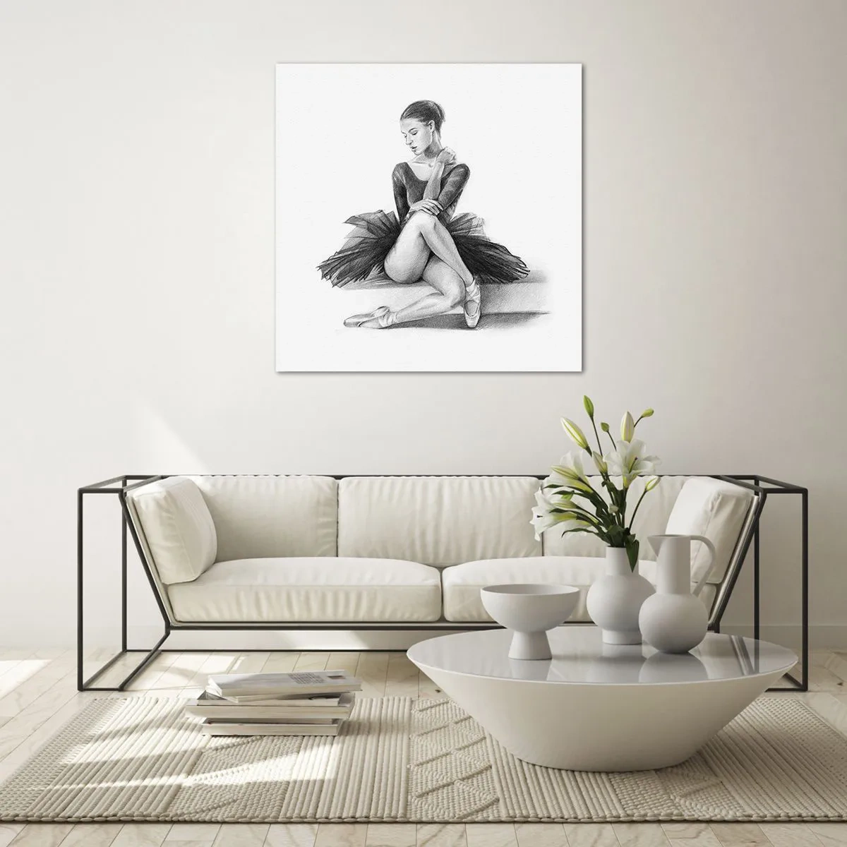 Impression sur verre - Image sur verre - Envoutée par la danse - 70x70 cm