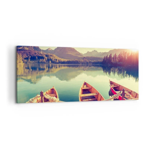 Impression sur toile - Image sur toile - Vivre selon ses règles - 100x40 cm