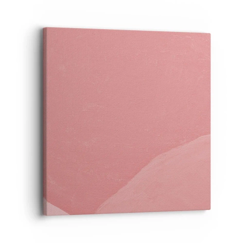 Impression sur toile - Image sur toile - Composition organique en rose - 30x30 cm