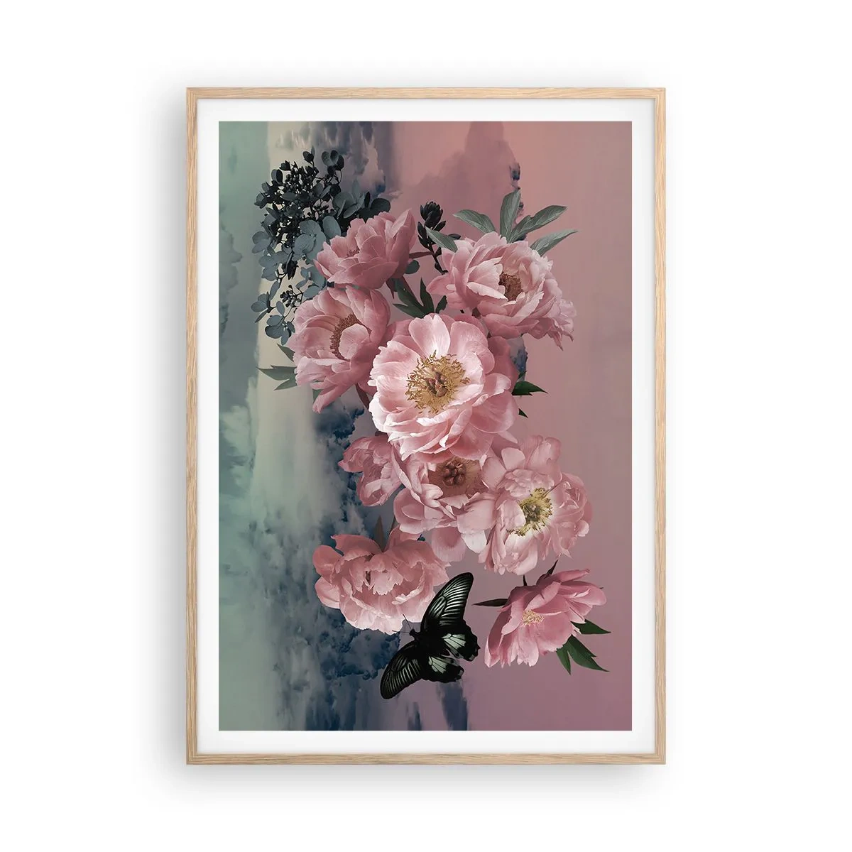 Affiche dans un chêne clair - Poster - Pic du romantisme - 70x100 cm