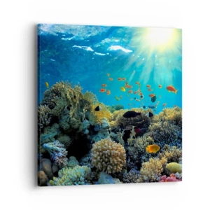 Impression sur toile - Image sur toile - Trésor sous-marin - 40x40 cm