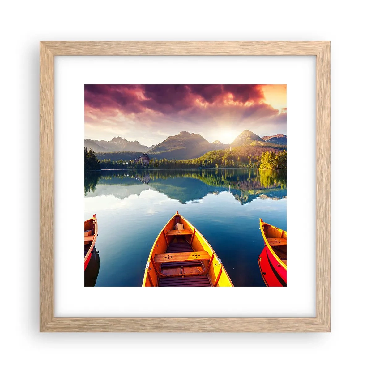 Affiche dans un chêne clair - Poster - Rien contre nature - 30x30 cm