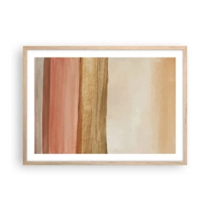 Affiche dans un chêne clair - Poster - Composition verticale - 70x50 cm