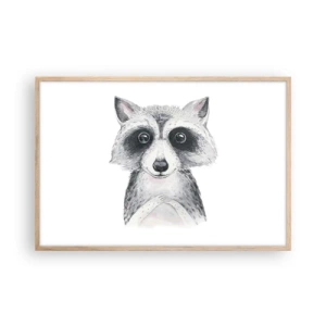 Affiche dans un chêne clair - Poster - Un moment pour s'émouvoir - 91x61 cm