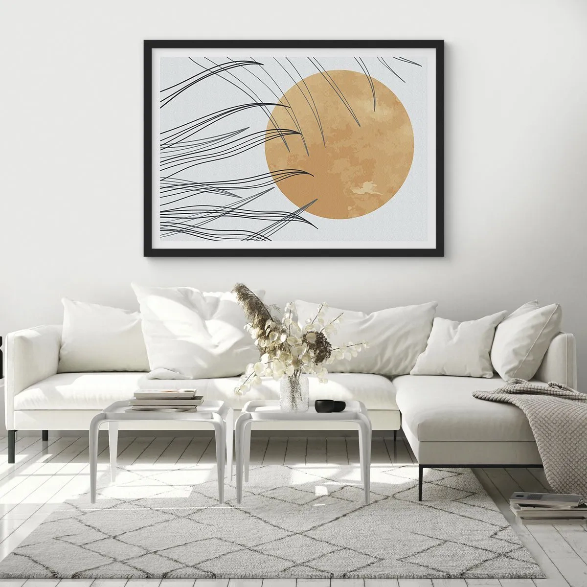 Affiche dans un cadre noir - Poster - Toujours vers le soleil - 40x30 cm