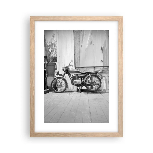 Affiche dans un chêne clair - Poster - Classique au dessus de tout - 30x40 cm