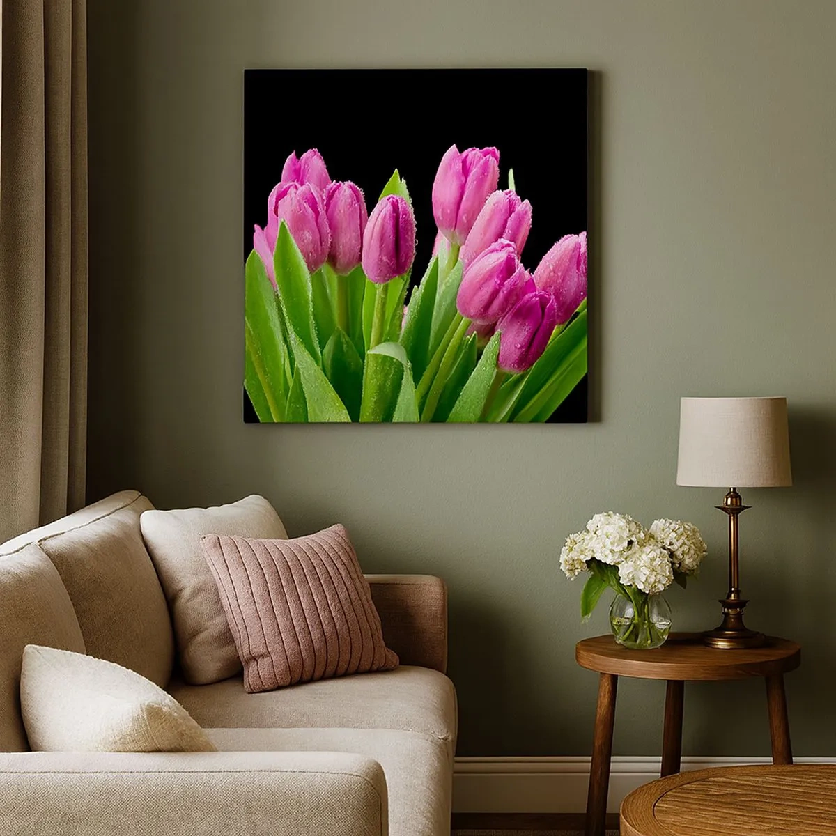 Impression sur toile - Image sur toile - Joie printanière des lilas - 30x30 cm