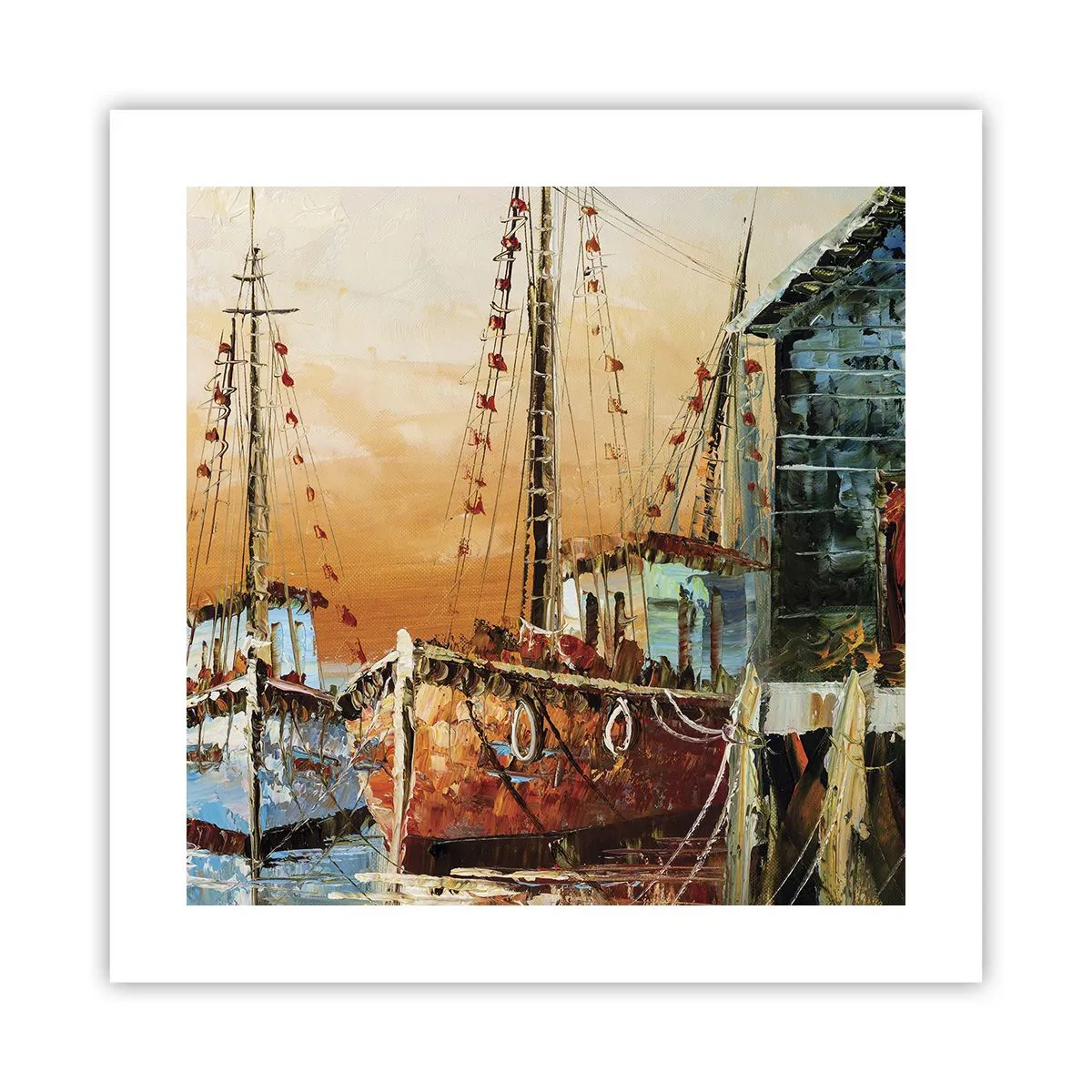 Affiche - Poster - Retour tranquille - 40x40 cm