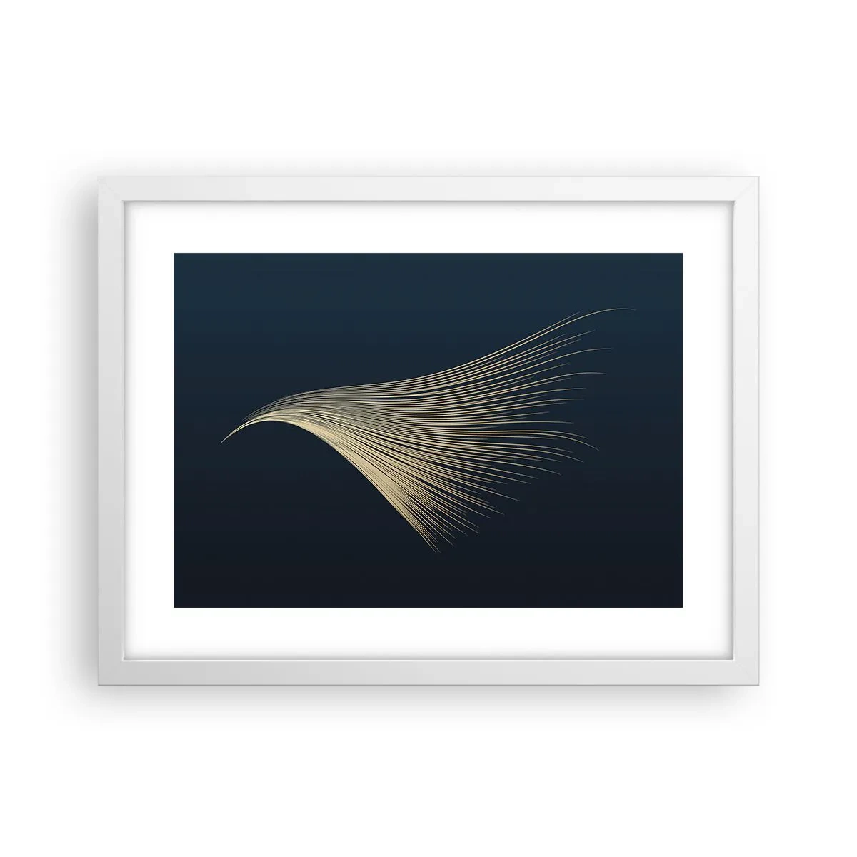 Affiche dans un cadre blanc - Poster - Comme les cheveux d'un ange - 40x30 cm