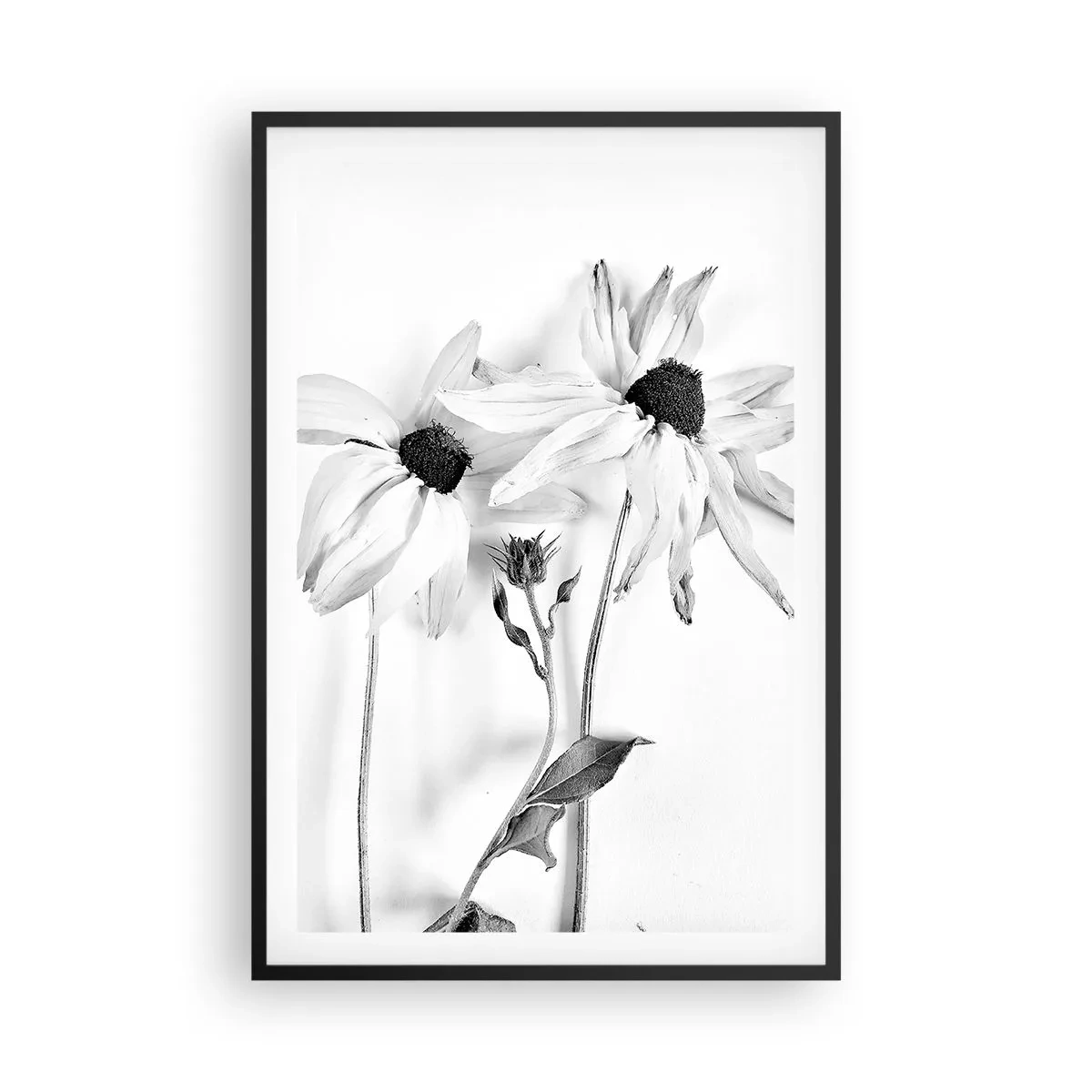 Affiche dans un cadre noir - Poster - Personne ne souhaite être seul - 61x91 cm