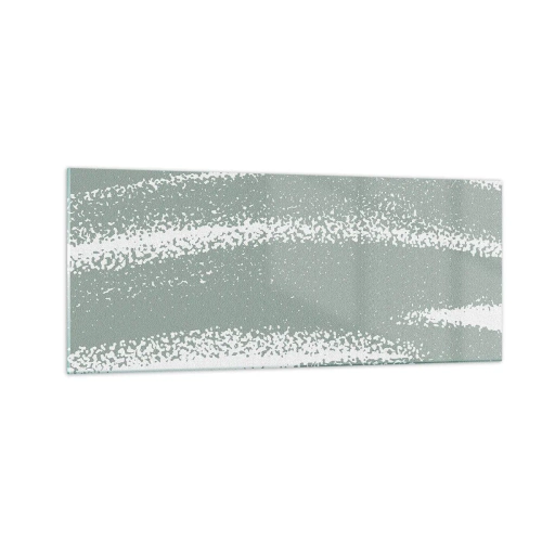 Impression sur verre - Image sur verre - Abstraction dans un climat hivernal - 100x40 cm