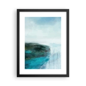 Affiche dans un cadre noir - Poster - Abstraction nautique - 30x40 cm