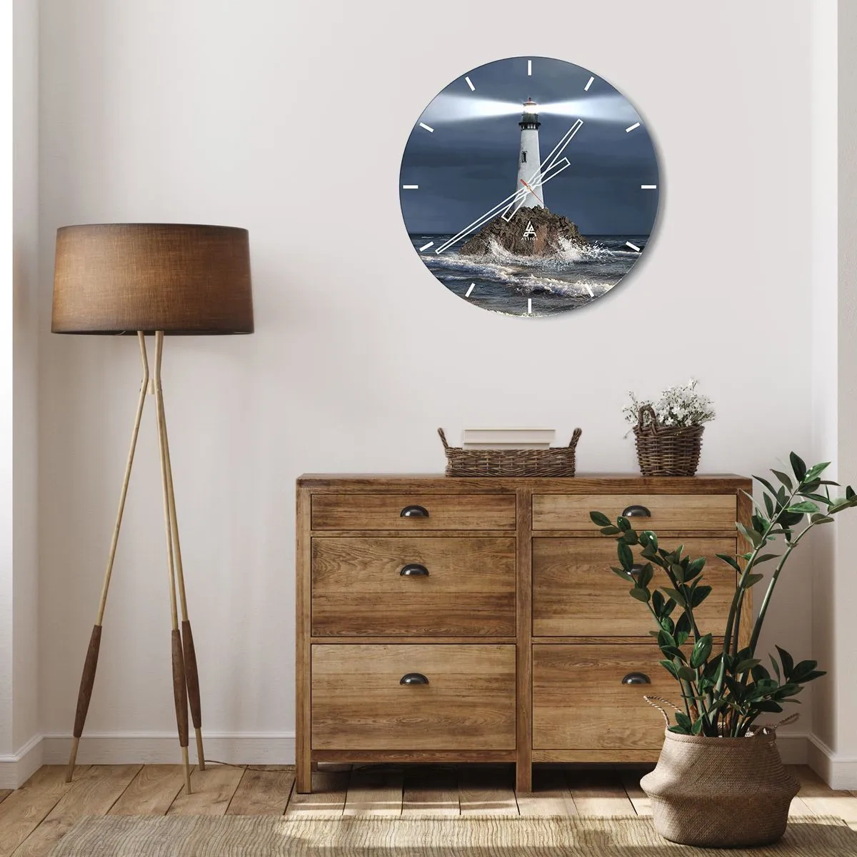 Horloge murale - Pendule murale - I… i… ici ! - 30x30 cm