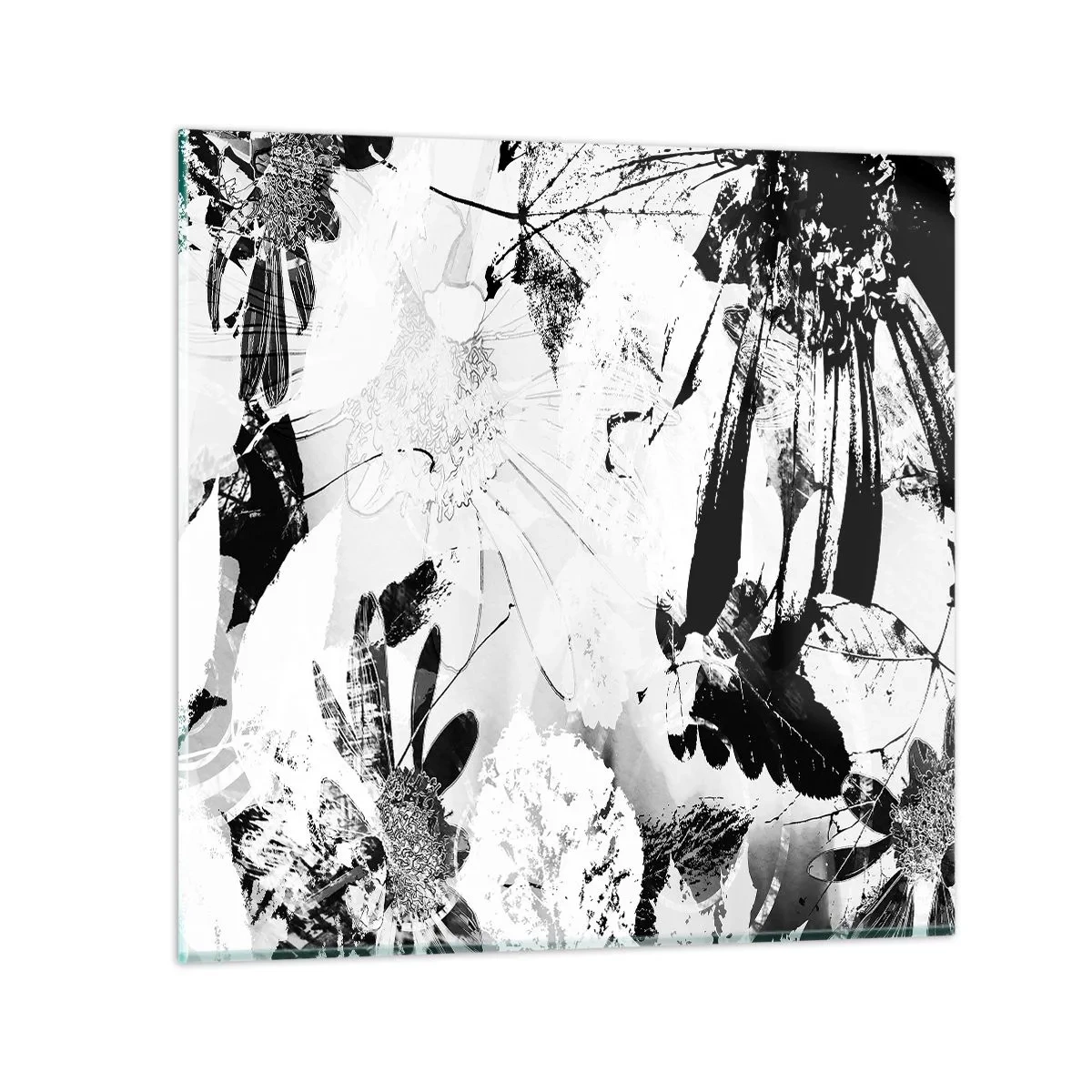 Impression sur verre - Image sur verre - Automne en négatif - 40x40 cm