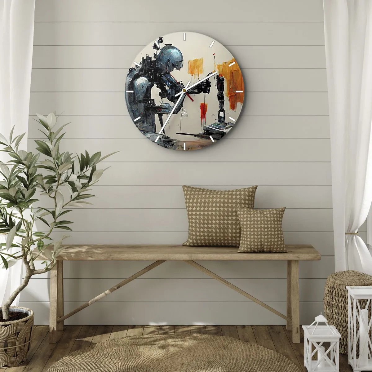 Horloge murale - Pendule murale - Déjà demain… - 40x40 cm