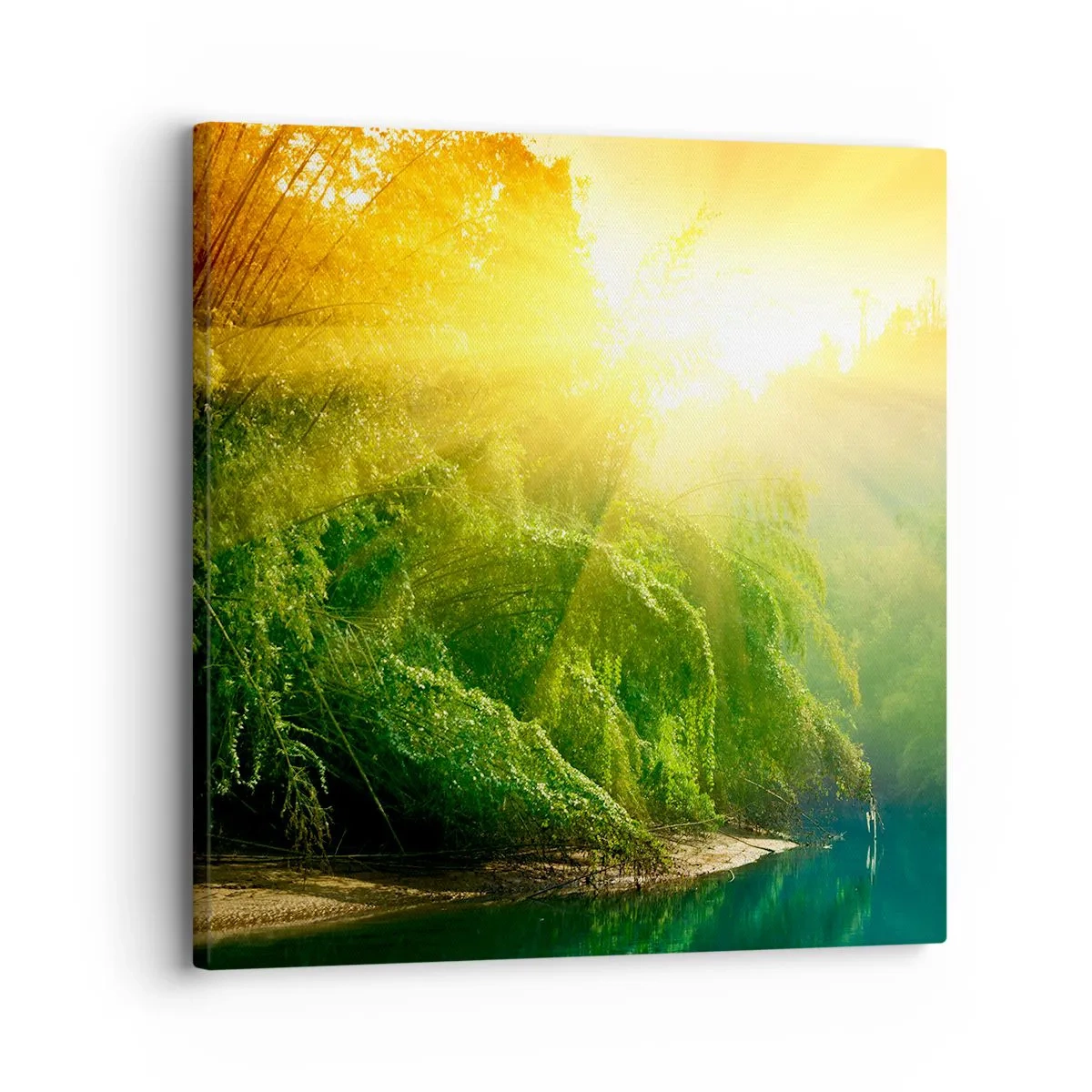 Impression sur toile - Image sur toile - Se noyer au soleil et à l'ombre - 30x30 cm