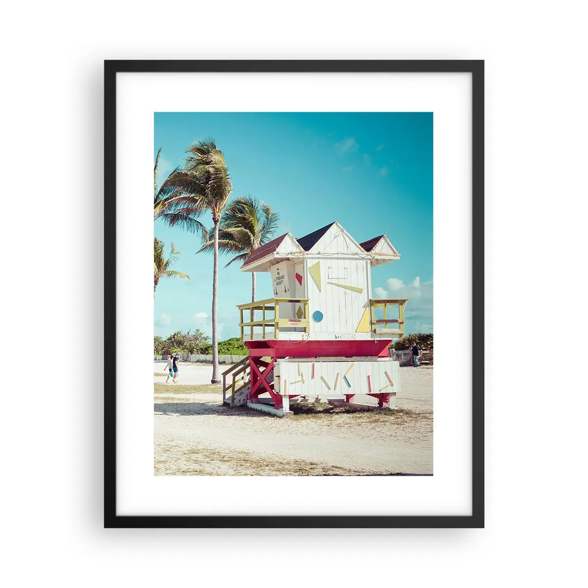 Affiche dans un cadre noir - Poster - Une belle journée devant toi - 40x50 cm